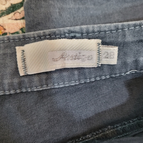 NWOT ANTIGO Pants Size 28 Israeli Designer Boutique Assymetric Button Fly Boho - Picture 3 of 6